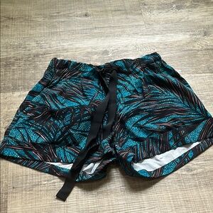 lululemon athletica Blue and Black Athletic Shorts